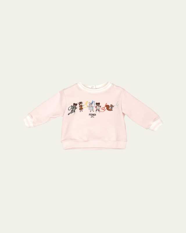 Girl's Graphic Logo-Print Sweatshirt, Size 3M-24